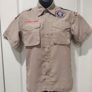 Vintage medium youth BOY SCOUT  SHIRT